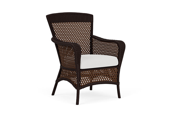 Lloyd Flanders - Grand Traverse Dining Armchair In Caramel Finish With Canvas Natural Fabric - 71301036159 view 1