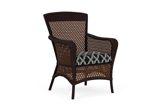 Lloyd Flanders - Grand Traverse Dining Armchair In Caramel Finish With Luna Onyx Fabric - 713010362071 view 1