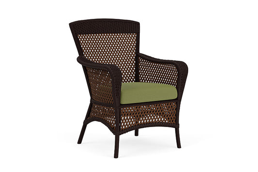 Lloyd Flanders - Grand Traverse Dining Armchair In Caramel Finish With Reflections Grass Fabric - 713010362051 view 1
