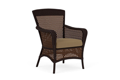 Lloyd Flanders - Grand Traverse Dining Armchair In Caramel Finish With Reflections Straw Fabric - 713010362053 view 1