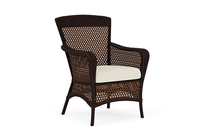 Lloyd Flanders - Grand Traverse Dining Armchair In Caramel Finish With Sailcloth Sailor Fabric - 71301036434 view 1