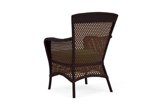 Lloyd Flanders - Grand Traverse Dining Armchair In Caramel Finish With Seadog Botanical Fabric - 713010362066 view 2