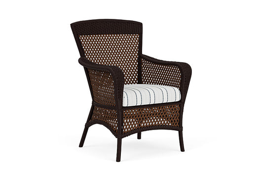Lloyd Flanders - Grand Traverse Dining Armchair In Caramel Finish With Tamer Fog Fabric - 713010362037 view 1