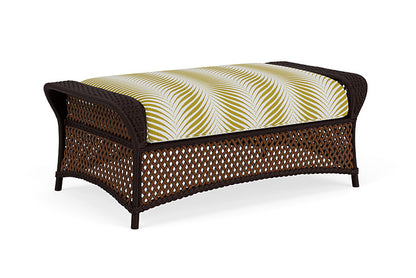 Lloyd Flanders - Grand Traverse Large Ottoman In Caramel Finish With Clock Out Dew Fabric - 713270362083 view 2