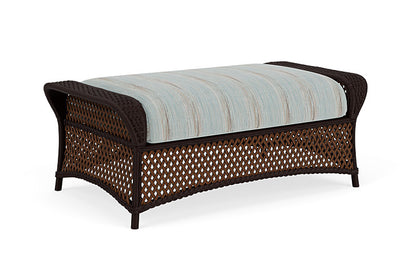 Lloyd Flanders - Grand Traverse Large Ottoman In Caramel Finish With Colorwave Mist Fabric - 713270362072 view 1