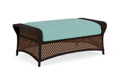 Lloyd Flanders - Grand Traverse Large Ottoman In Caramel Finish With Fife Aruba Fabric - 71327036748 view 2
