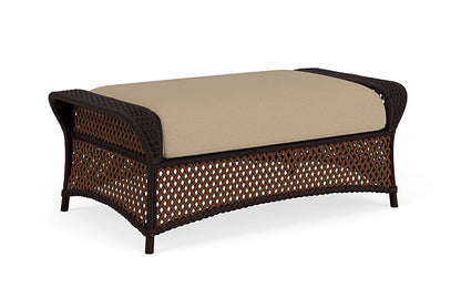 Lloyd Flanders - Grand Traverse Large Ottoman In Caramel Finish With Fife Sahara Fabric - 71327036742 view 2