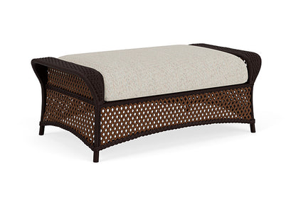 Lloyd Flanders - Grand Traverse Large Ottoman In Caramel Finish With Knotty Mineral Fabric - 713270362046 view 2