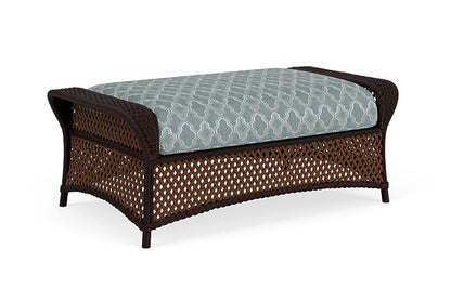 Lloyd Flanders - Grand Traverse Large Ottoman In Caramel Finish With Luna Mist Fabric - 713270362070 view 2