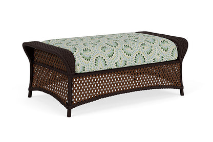 Lloyd Flanders - Grand Traverse Large Ottoman In Caramel Finish With Plume Spring Fabric - 713270362085 view 1