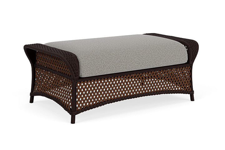 Lloyd Flanders - Grand Traverse Large Ottoman In Caramel Finish With Rumba Nickel Fabric - 713270362011 view 1