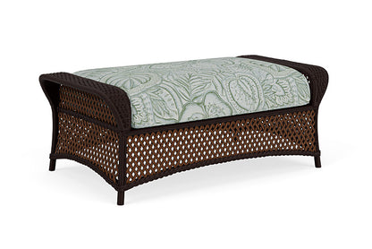Lloyd Flanders - Grand Traverse Large Ottoman In Caramel Finish With Sensibility Spring Fabric - 713270362081 view 1