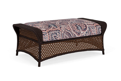 Lloyd Flanders - Grand Traverse Large Ottoman In Caramel Finish With Sensiblity Splendor Fabric - 713270362082 view 2
