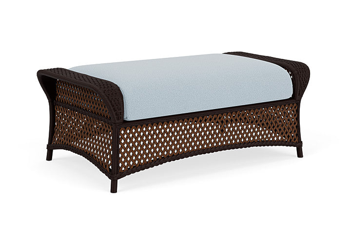 Lloyd Flanders - Grand Traverse Large Ottoman In Caramel Finish With Unearth Dew Fabric - 713270362084 view 1