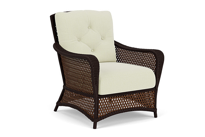 Lloyd Flanders - Grand Traverse Lounge Chair In Caramel Finish With Bamboo Bay Meadow Fabric - 713020362060 view 1