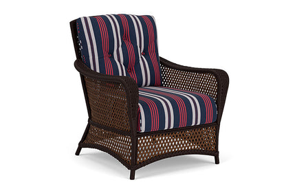 Lloyd Flanders - Grand Traverse Lounge Chair In Caramel Finish With Berkely Hall Navy Fabric - 713020362063 view 1