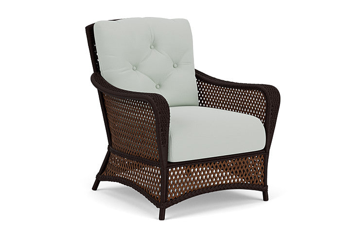 Lloyd Flanders - Grand Traverse Lounge Chair In Caramel Finish With Callen Celadon Fabric - 713020362024 view 1