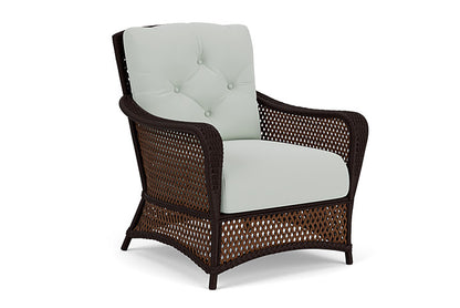 Lloyd Flanders - Grand Traverse Lounge Chair In Caramel Finish With Callen Celadon Fabric - 713020362024 view 1