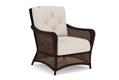 Lloyd Flanders - Grand Traverse Lounge Chair In Caramel Finish With Canvas Birds Eye Fabric - 71302036937 view 1