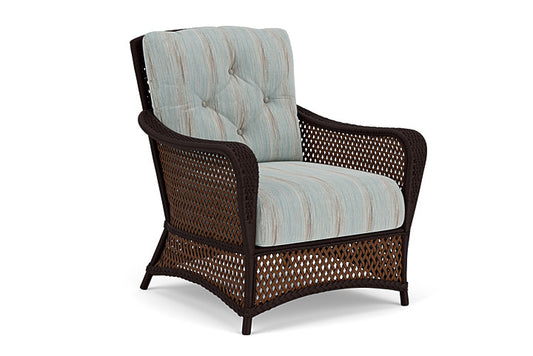 Lloyd Flanders - Grand Traverse Lounge Chair In Caramel Finish With Colorwave Mist Fabric - 713020362072 view 1