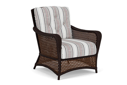 Lloyd Flanders - Grand Traverse Lounge Chair In Caramel Finish With Deering Cadet Fabric - 713020362047 view 1