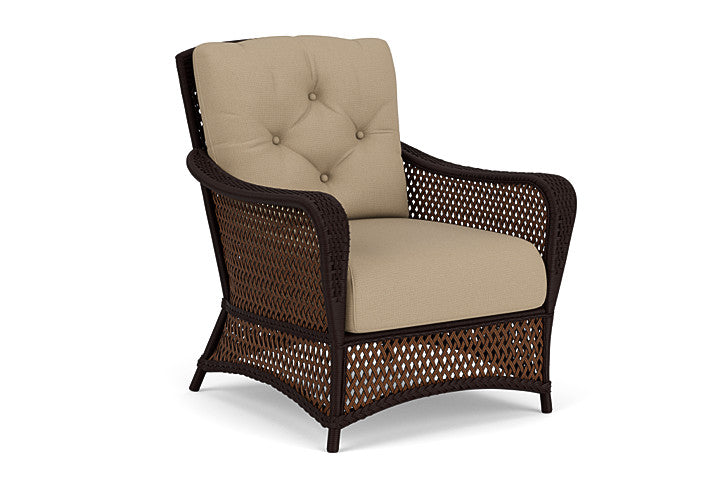 Lloyd Flanders - Grand Traverse Lounge Chair In Caramel Finish With Fife Sahara Fabric - 71302036742 view 1