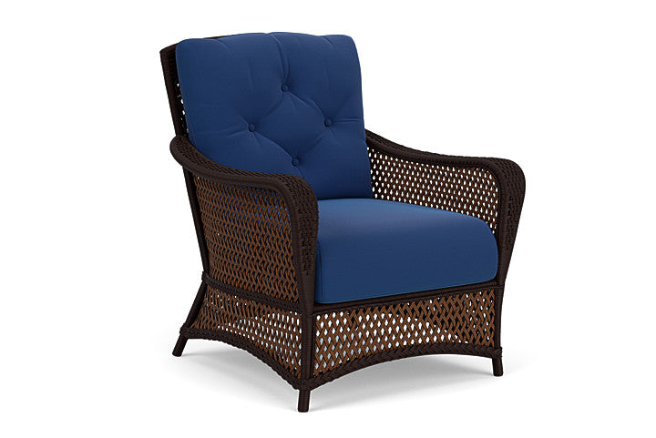 Lloyd Flanders - Grand Traverse Lounge Chair In Caramel Finish With Flagship Lapis Fabric - 713020361813 view 1