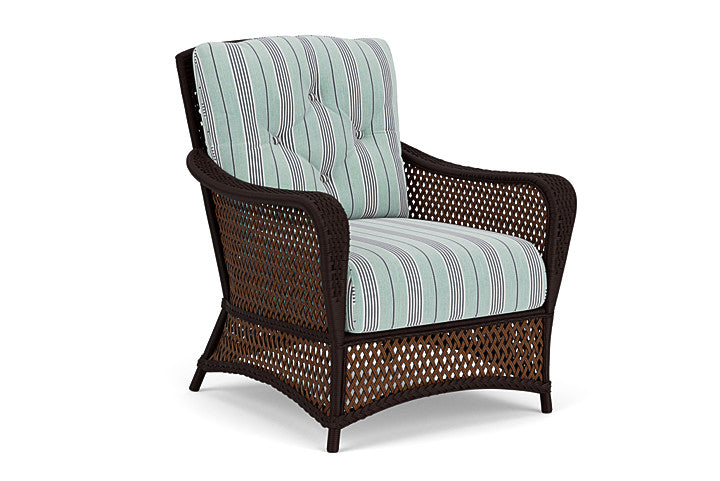 Lloyd Flanders - Grand Traverse Lounge Chair In Caramel Finish With Hansen Seaglass Fabric - 713020361926 view 1