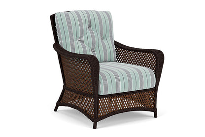 Lloyd Flanders - Grand Traverse Lounge Chair In Caramel Finish With Hansen Seaglass Fabric - 713020361926 view 1