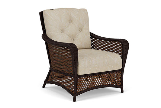 Lloyd Flanders - Grand Traverse Lounge Chair In Caramel Finish With Laurel Ecru Fabric - 713020362057 view 1
