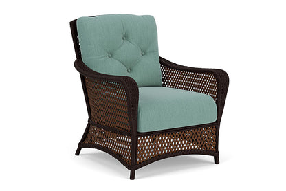 Lloyd Flanders - Grand Traverse Lounge Chair In Caramel Finish With Loveboat Mint Fabric - 713020362010 view 1