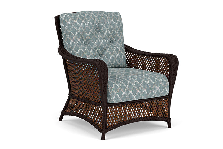 Lloyd Flanders - Grand Traverse Lounge Chair In Caramel Finish With Luna Mist Fabric - 713020362070 view 1