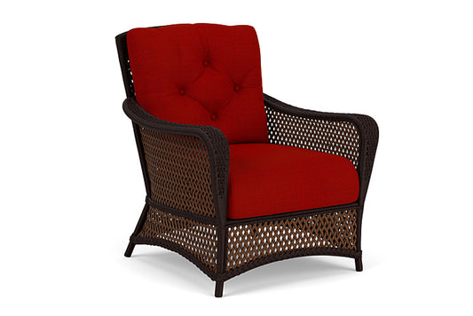 Lloyd Flanders - Grand Traverse Lounge Chair In Caramel Finish With Partyline Lollipop Fabric - 713020362054 view 1