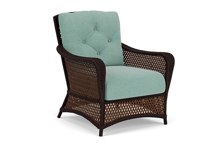 Lloyd Flanders - Grand Traverse Lounge Chair In Caramel Finish With Pavian Pool Fabric - 713020362045 view 1