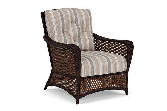 Lloyd Flanders - Grand Traverse Lounge Chair In Caramel Finish With Purveyor Pewter Fabric - 71302036146 view 1