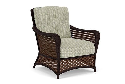 Lloyd Flanders - Grand Traverse Lounge Chair In Caramel Finish With Romulo Laurel Fabric - 713020362049 view 1