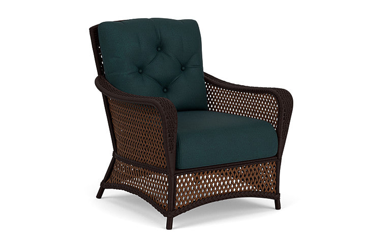 Lloyd Flanders - Grand Traverse Lounge Chair In Caramel Finish With Sandberg Lagoon Fabric - 713020362039 view 1