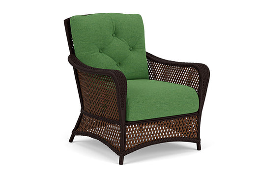 Lloyd Flanders - Grand Traverse Lounge Chair In Caramel Finish With Seadog Botanical Fabric - 713020362066 view 1