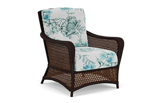 Lloyd Flanders - Grand Traverse Lounge Chair In Caramel Finish With Serena Floral Mist Fabric - 713020362078 view 1