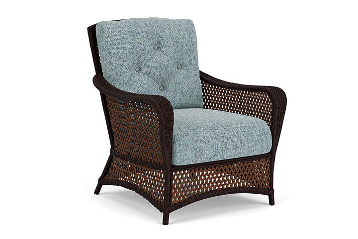 Lloyd Flanders - Grand Traverse Lounge Chair In Caramel Finish With Serene Ocean Fabric - 713020362032 view 1