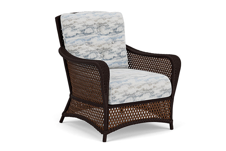 Lloyd Flanders - Grand Traverse Lounge Chair In Caramel Finish With Stratosphere Cloud Fabric - 713020361966 view 1