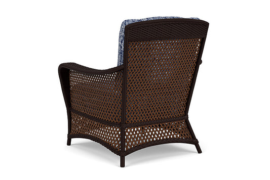 Lloyd Flanders - Grand Traverse Lounge Chair In Caramel Finish With Visions Cobalt Fabric - 71302036683 view 2