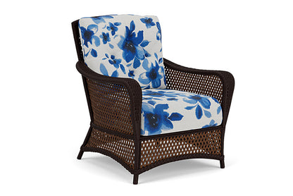 Lloyd Flanders - Grand Traverse Lounge Chair In Caramel Finish With Watercolor Blossom Capri Fabric - 71302036672 view 1