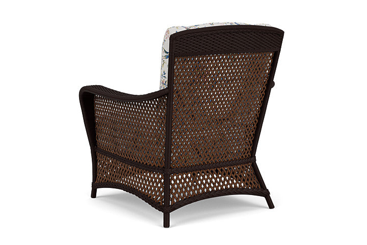 Lloyd Flanders - Grand Traverse Lounge Chair In Caramel Finish With Whimsical Bird Song Fabric - 713020362080 view 2