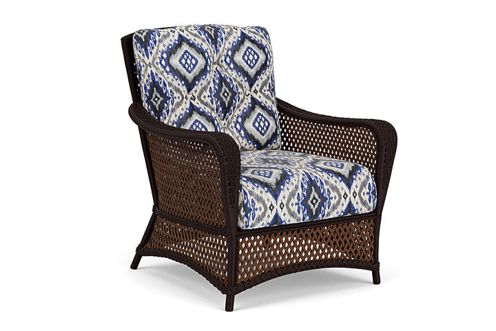 Lloyd Flanders - Grand Traverse Lounge Chair In Caramel Finish With Yoko Mediterranean Fabric - 71302036705 view 1