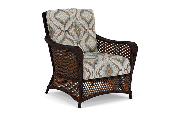 Lloyd Flanders - Grand Traverse Lounge Chair In Caramel Finish With Yoko Mist Fabric - 71302036727 view 1