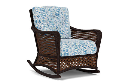 Lloyd Flanders - Grand Traverse Lounge Rocker In Caramel Finish With Aman Capri Fabric - 713330361800 view 1