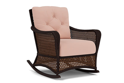 Lloyd Flanders - Grand Traverse Lounge Rocker In Caramel Finish With Azulu Clay Fabric - 713330362033 view 1