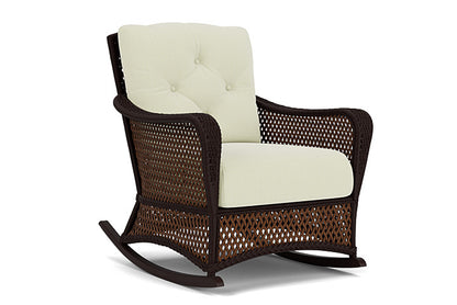 Lloyd Flanders - Grand Traverse Lounge Rocker In Caramel Finish With Bamboo Bay Meadow Fabric - 713330362060 view 1