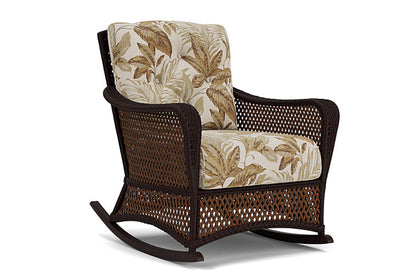Lloyd Flanders - Grand Traverse Lounge Rocker In Caramel Finish With Botanic Willow Fabric - 71333036164 view 1